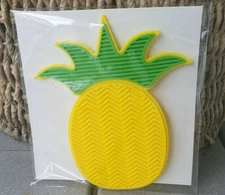Pineapple Silicone Brush Cleaner Pad Scrubber Board Makeup Paint Mat Tool NEW