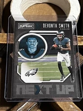 DeVonta Smith NXT-DVS NEXT UP INSERT 2021 Panini Playbook Football Card