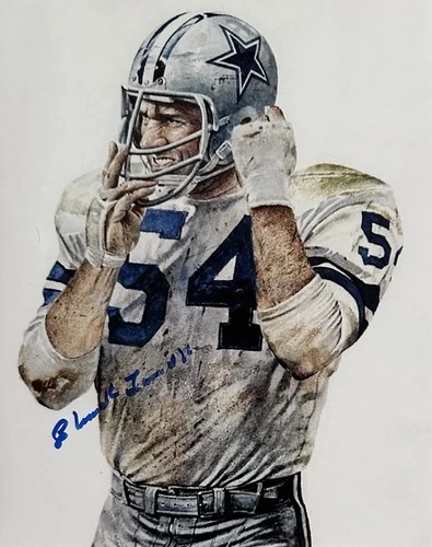 CHUCK HOWLEY Signed Autographed 8x10 Photo..DALLAS COWBOYS HOF Legend
