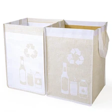 Recycle Waste Bag for Kitchen Home- Indoor Recycling Bins Trash Sorting Organize