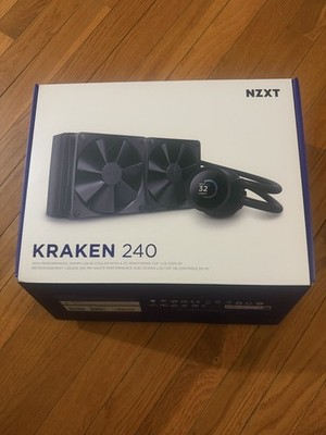 NZXT Kraken 240-240mm AIO CPU Liquid Cooler Customizable 1.54''Square LCD NEW