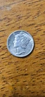 1945 Mercury Silver Dime AU-BU #AB788