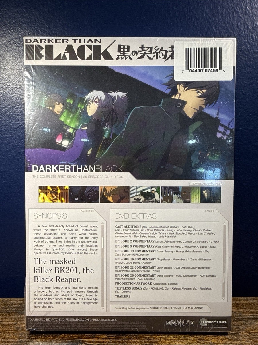 Darker Than Black The Complete First Season SEALED DVD 4-Disc Set