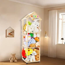 Stuffed Animal Storage,Stuff Animal Organizer Display Wood Zoo Animals Toy Ho...