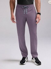 New Figs Men's Norris Straight-Leg Scrub Pant in Plum Size XLT Retired color 
