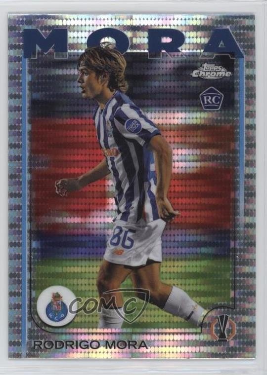 2024 Topps Chrome UEFA Club Competitions Pulsar Refractor Rodrigo Mora #137 1j45