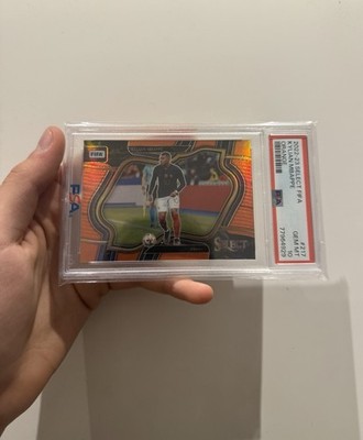 KYLIAN MBAPPE PSA 10 2022 PANINI SELECT FIFA #217 ORANGE PRIZM FIELD LEVEL 58/60
