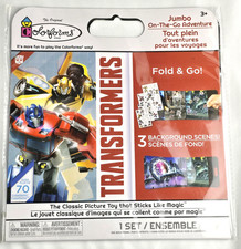 Colorform Transformers Jumbo On The Go Adventure 71 Colorforms and Playboard