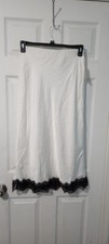 A New Day Slip Skirt, NWT, White And Black, Size XS