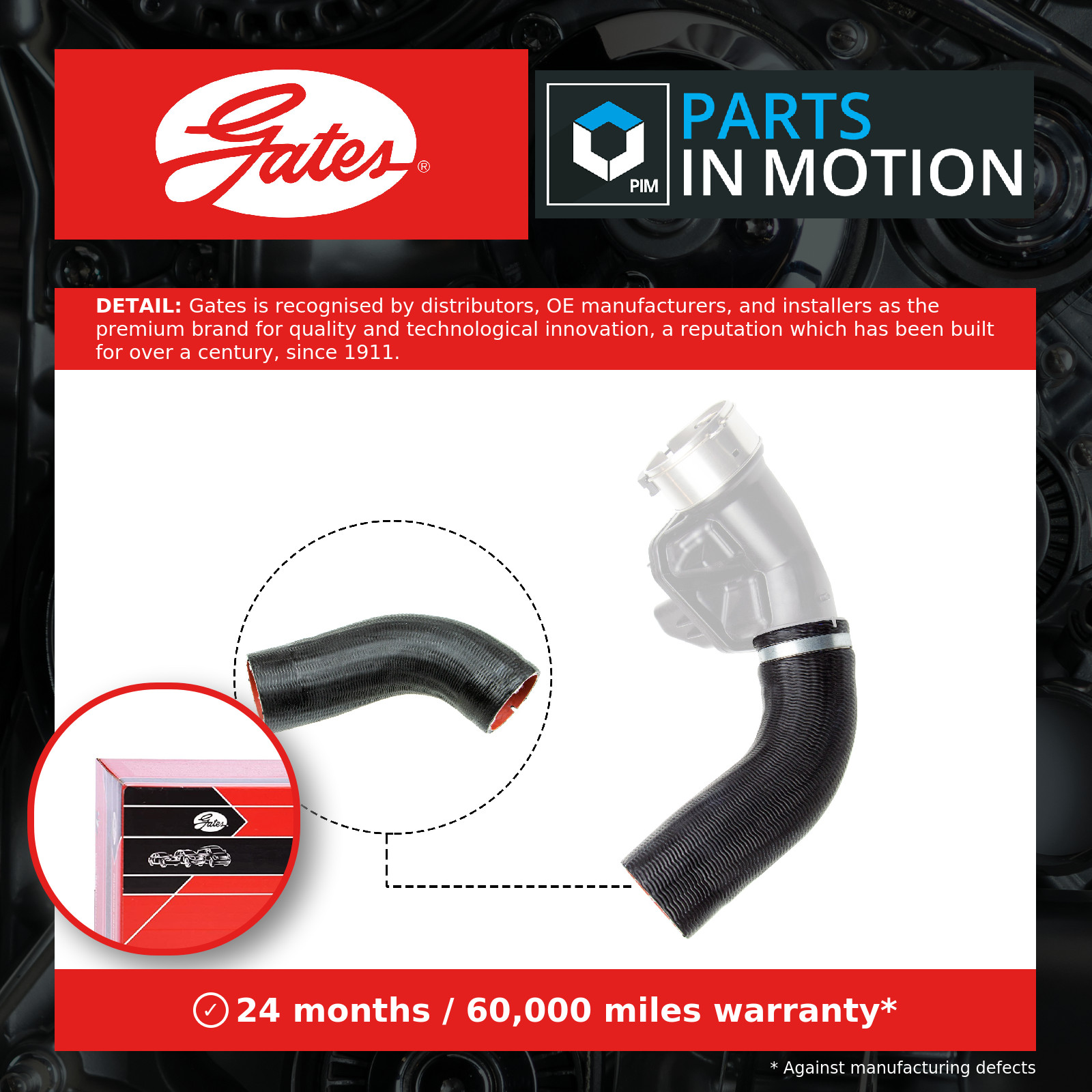GATES TURBO CHARGER HOSE - 09-1241 - Image 14