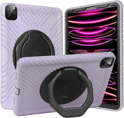 FANSONG 360° Hülle iPad Pro 11 Zoll 2018 2022, Lila, Stoßfest, Umweltfreundlich