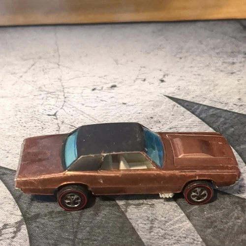 Hot Wheels Redline Custom T-Bird Ford 1968 Brown Black Diecast Car