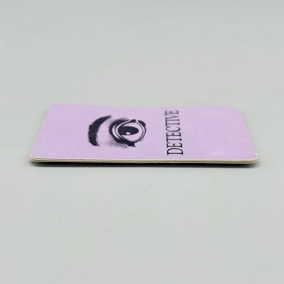 Whodunit 1985 Mystery Detective Board Game Replacement 6 Purple Detective Cards - Image 2 of 4