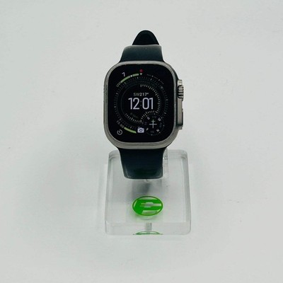 Unlocked Apple Watch Ultra 2 49MM Natural Titanium Black Sport Band MRET3LW/A