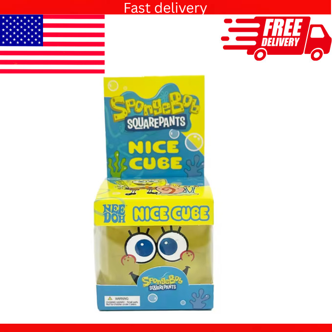 SPONGEBOB NEE DOH NICE CUBE | SATISFYING SQUISH | YELLOW COLOR |