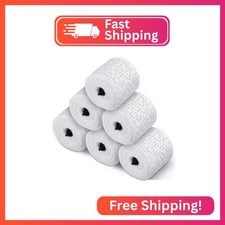 Heentan 6 Rolls Plaster Strips Plaster Gauze Bandages Blank Cloth Wrap Rolls for