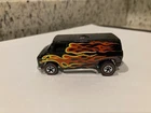 Vintage Hot Wheels Flying Colors Redlines 1974 Super Van Black flames. HK