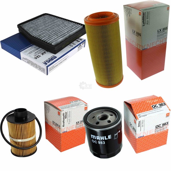 Mahle Kraftstofffilter KX 208D Innenraum LAK 124 Luft LX 855 ÖLfilter OC 983-image