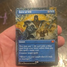 Force of Will Dominaria Remastered Regular Blue Mythic Instant Wizards 418 Engl…