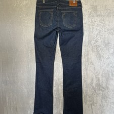 True Religion Joey Women Dark Wash Low Rise Bootcut Jeans Size 31 Made in USA