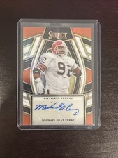 23 Panini Select-Select Signatures Michael Dean Perry #SELS-MDP Silver Prizm /50