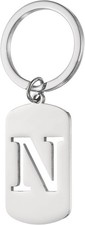 Initial Letter Key Chain, A-Z KeyChain Pendant Key Ring