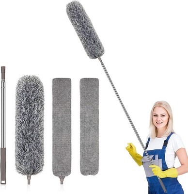 SetSail Staubwedel für die Reinigung, 254 cm, extra Langer Bodenstaubwedel mit V