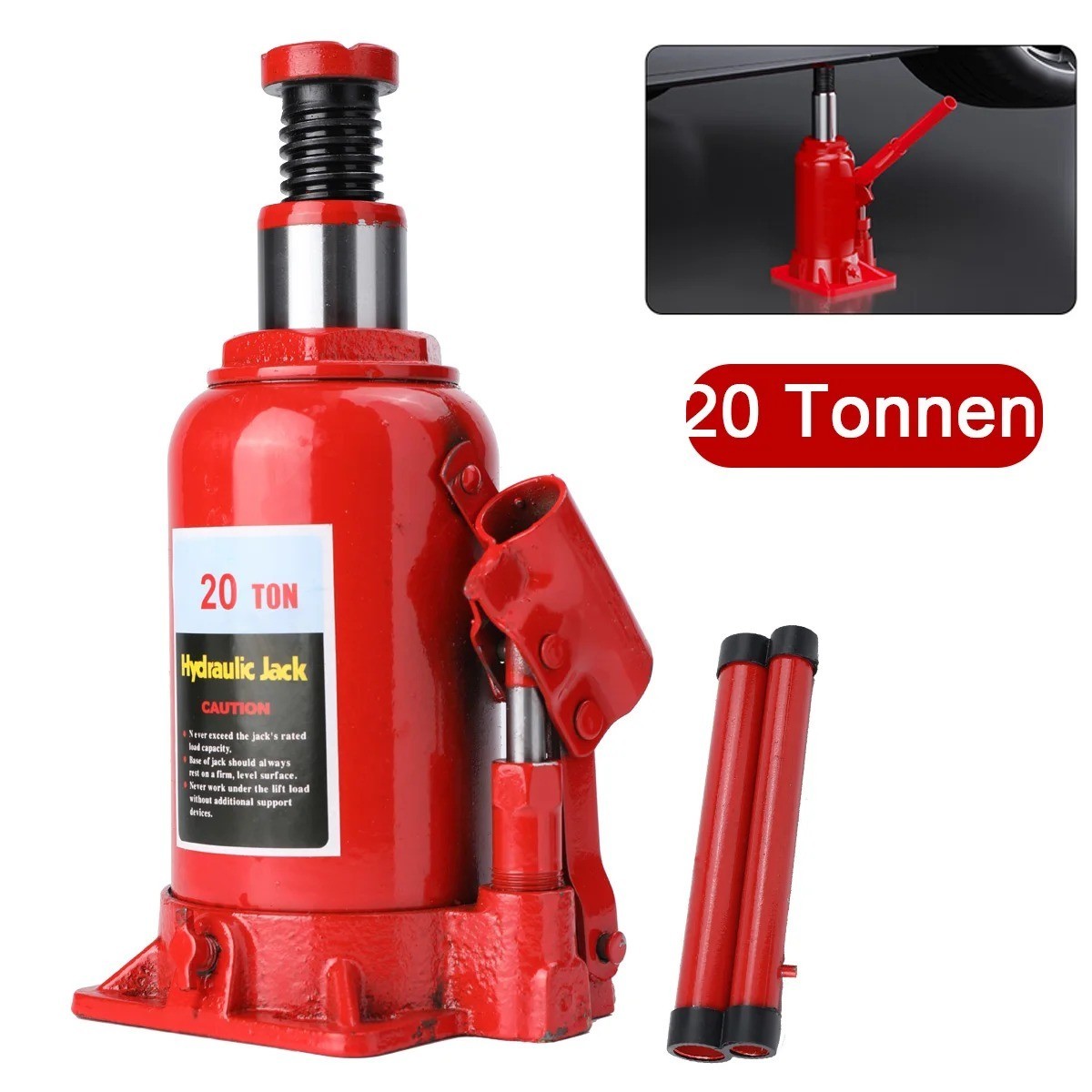 Cric hydraulique 10t pour stabiliser un camping-car en voyage