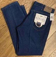 LEE Riders Vintage 80's NWT Straight Jeans 38 x 32 measures 36w Made in USA