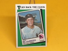 1988 Topps Tiffany Ron Blomberg Turn Back the Clock #663 New York Yankees