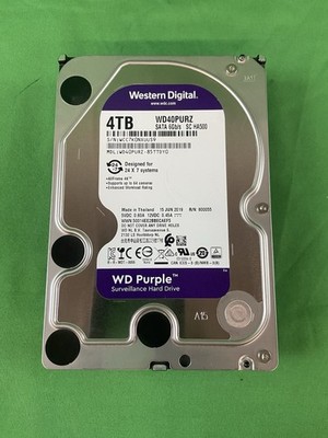 WD Purple 4TB WD40PURZ-85TTDY0 3.5'' 5400 RPM SATA 6Gb/s Surveillance Hard Drive