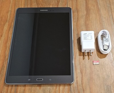 Samsung Galaxy Tab A 9.7 SM-T550 16GB Wi-Fi Micro USB Charger 32GB SD Bundle