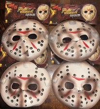 Lot of 4 Friday the 13th Jason Voorhees Deluxe Adult Costume Masks