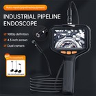 8mm 4,3"Display Schlangenrohrkamera Kanalkamera Inspektionskamera Endoskopkamera