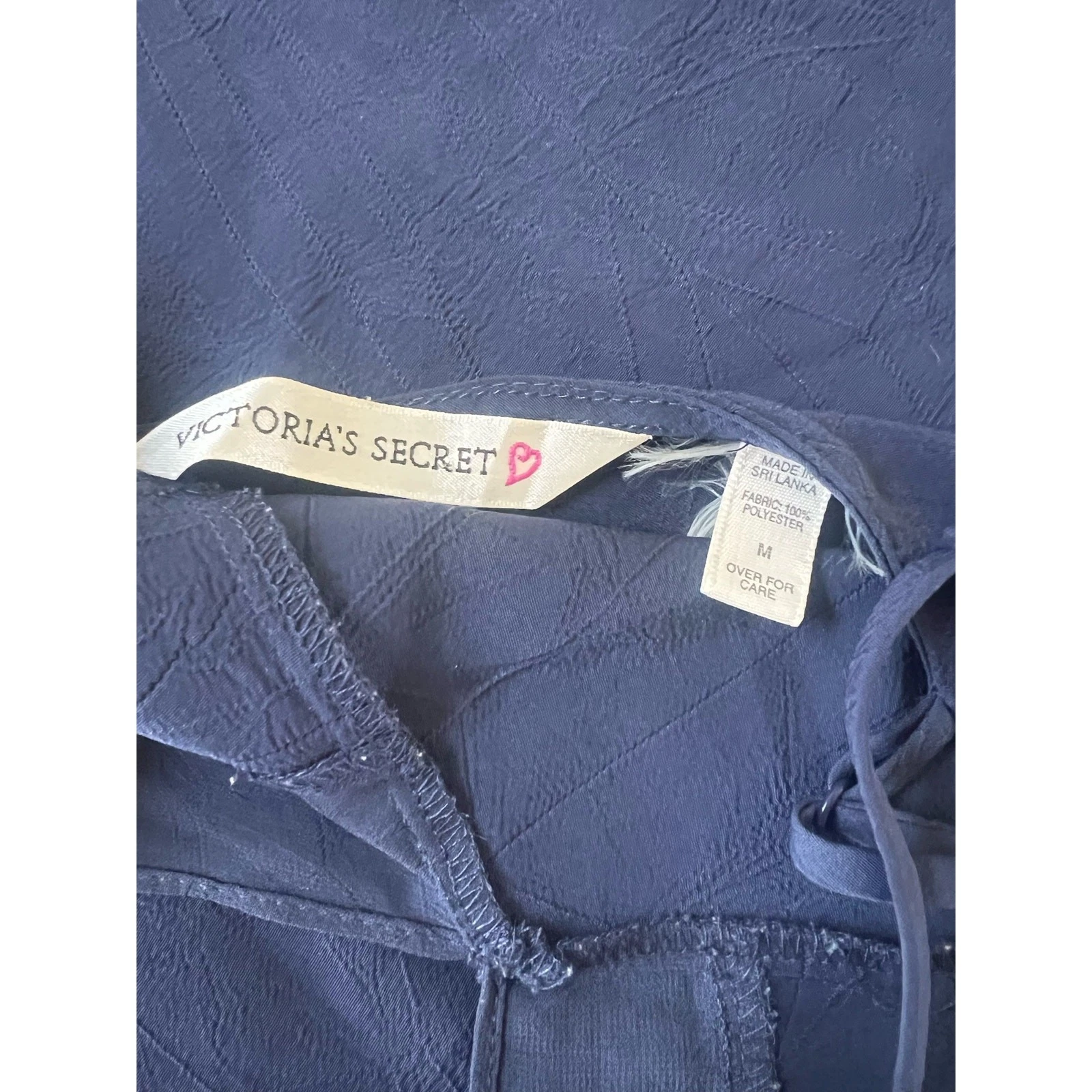 UNDERCOVER Abito slip vintage Victoria's Secret blu navy taglia M