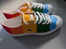 Lacoste Trainers Rainbow Unisex UK 7.5