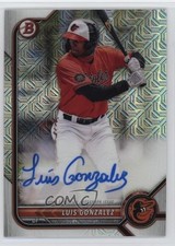 2022 Bowman Chrome Mega Box Chrome Mojo Luis Gonzalez #BCMA-LG Auto