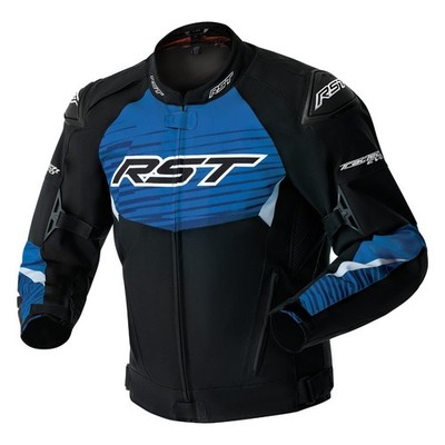 RST Tractech Evo D30 schwarz/blau Sport Touring Urban wasserdichte Motorradjacke
