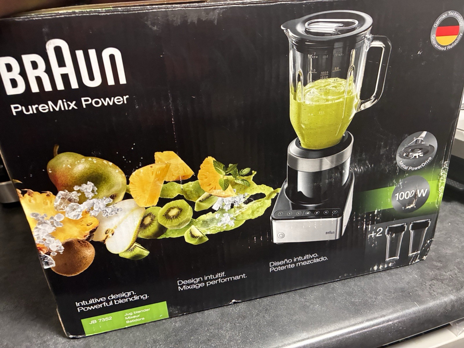 Braun PureMix Power Blender (Model JB 7130BK) in black