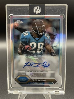 2023 Composite Topps Chrome - Fred Taylor  Refractor Auto 224/299 #TCA-FT