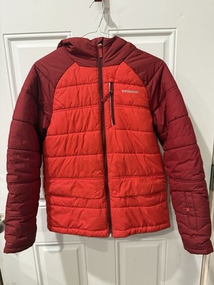 Kids Patagonia Pine Grove Longsleeve Red Zip Up Coat Size XL (14) Puffer Jacket
