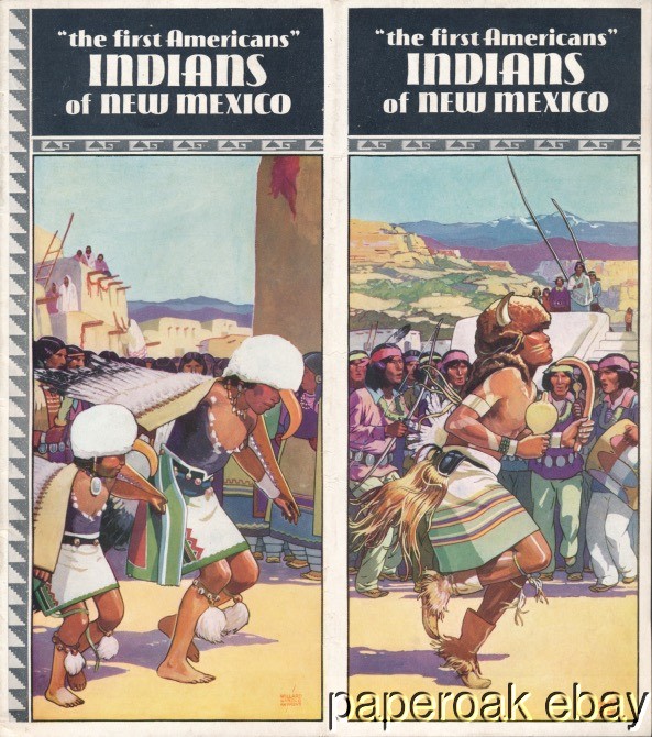 1935 Indians Of New Mexico Brochure Published By The New Mexico Tourist Bureau