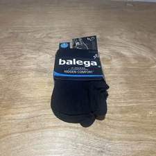 Balega Men’s Hidden Comfort Sole Cushioning Running Socks Black