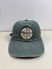 NoCal Flute Circle Hat Cap Strap Back Green E...