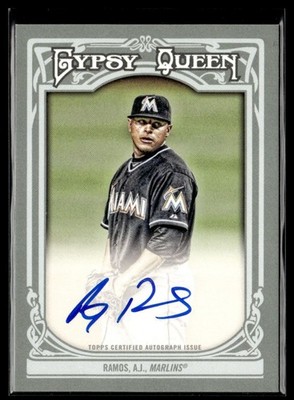 2013 Topps Gypsy Queen Autographs A.J. Ramos Auto Miami Marlins #GQA-ARA