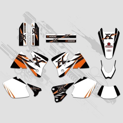 Motocross Graphics Decals Stickers Kit For KTM 250 300 350 400 520 EXC 2001 2002