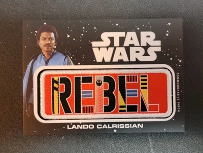 2019 Topps Journey To Star Wars Rise of Skywalker Lando Jumbo Patch Card