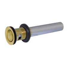 Kingston Brass KB8108 Push Pop-Up Drain with , Brushed Brass 8.25 x 2.13 x 2.13