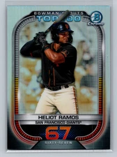 2021 Bowman #BTP-67 Heliot Ramos Chrome Bowman Scouts Top 100