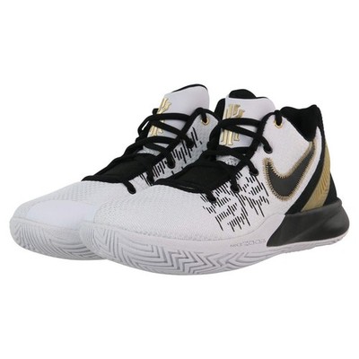 NIKE Men's Kyrie Flytrap 2 Basketball Shoes, White Gold Black Size 10.5 US
